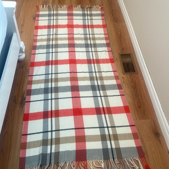 Indigo Plaid Scarf - Picture 5 of 6